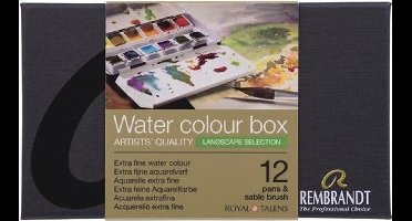 Rembrandt water colour box 12 - landscape selection