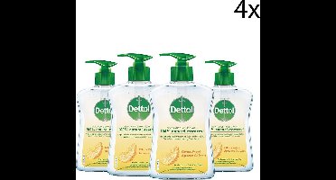 Dettol Handzeep - Citrusgeur verrijkt met 100% natuurlijke oliën - 250ML x4