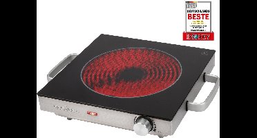 ProfiCook EKP 1210 - Vrijstaande elektrische kookplaat - infrarood - RVS