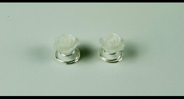 Curlies roos mini wit