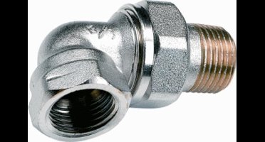 Comap Radiatorkoppeling nikkel haaks 1/2 3107 N vernikkeld