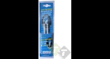 Aluminium deurpinnen Opel met ledlamp blauw, voor alle geschroefde deurpinnen Opel, sportief design