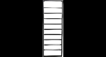 Light & Living Wijnrek Amore - Zwart - 9 Flessen - Metaal - Voor aan de Muur – 9 Flessen – Modern