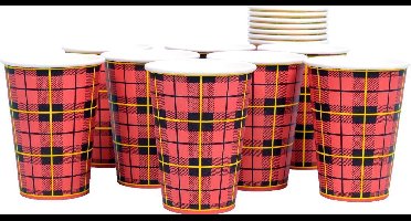 100 stuks - papieren drinkbeker - scotty - 180cc