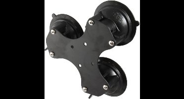 Triple 8.5 cm zuignap houder