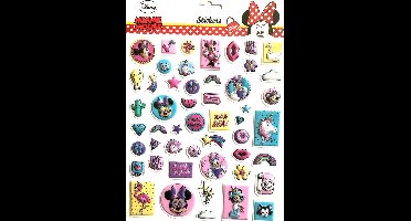 Disney MINNIE 3D stickervel met 50 stickers