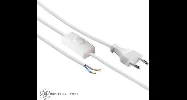 VB Extend - Eurosnoer met Schakelaar - 2 meter - Wit