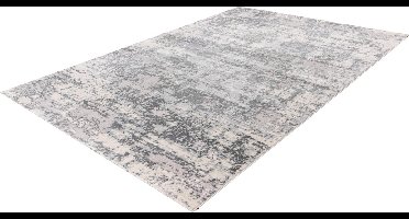 Pierre Cardin Paris - Vintage - Super zacht - Shinny - 3D - Vloerkleed – hotel sjiek - design tapijt fraai – Karpet - 160x230- Zilver grijs