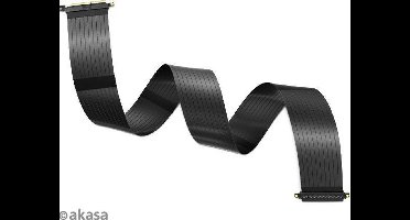 Akasa RISER BLACK XL, Premium PCIe 3.0 x 16 Riser kabel, 100CM