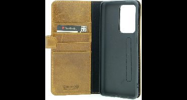 Pierre Cardin Bruin hoesje Samsung Galaxy S20 Ultra - Book Case - Echt leder