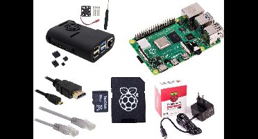 Raspberry Pi 4 - 4Gb - Fan kit - 2019 - standaard inclusief heatsinks, ventilator en 3A voeding