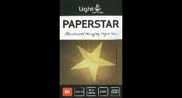 Kerstster decoratie ster Ø 60cm raamster met verlichting Wit