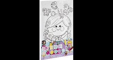Schilderen op nummer voor kinderen | Thema Prinses | Afmeting A4 - inclusief verf + penseel