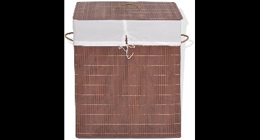 vidaXL - Wasmand - rechthoekig - bamboe - bruin
