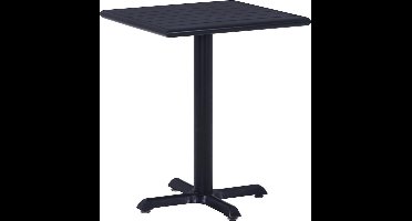 vidaXL - Tuintafel - 60x60x75 - cm - zwart