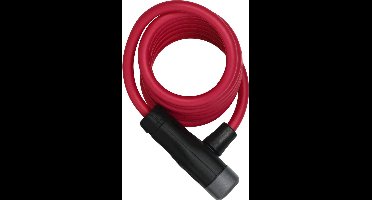 ABUS spiraalkabelslot Star 4508K/150 - Fietsslot van 8 mm dikke spiraalkabel - ABUS-Security Level 2 - Rood