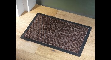 Deurmat-schoonloopmat Faro 60x80cm zwart roest
