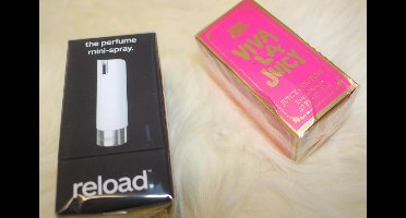 Juicy Couture Viva La Juicy 5 ml eau de parfum refill + Reload hervulbare herbuikbare Tasspray Wit - handig voor onderweg - 2 in 1