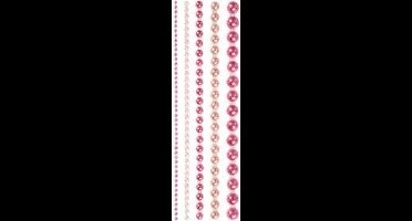 Halve plakparels, afm 2-8 mm, roze, 140 stuk/ 1 doos
