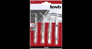 KWB - Pincetten set - 4 Delig