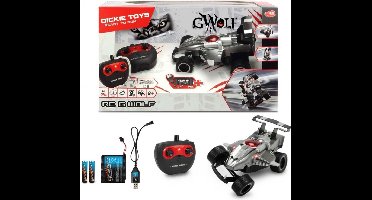 Dickie Toys RC G-Wolf Raceauto + Licht Zilver/Zwart