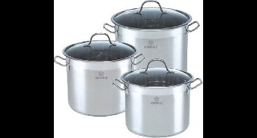 Kinghoff 4313 pannenset - rvs - alle warmtebronnen