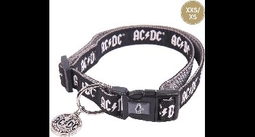 Honden Halsband - AC/DC - XXS/XS (Lengte 18-30cm - Breedte 1.5cm)