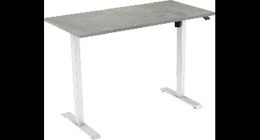 Active zit sta bureau elektrisch - 120 x 80 cm - wit frame - Oxyd werkblad- ergonomisch bureau - verstelbaar bureau - NEN EN 527