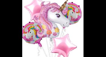 Ballonboeket ballon set Unicorn Feestjecreatief