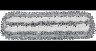 Vlakmop microvezel/ katoen 40x11cm tbv velcrosysteem