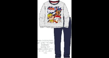 Paw Patrol pyjama - grijs - Maat 128 / 8 jaar