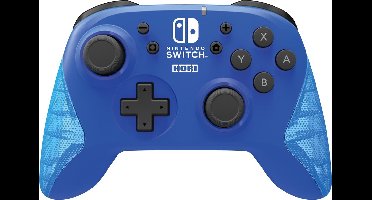 Hori Draadloze Pro Controller - Officieel Gelicenseerd - Nintendo Switch + Lite - Blauw