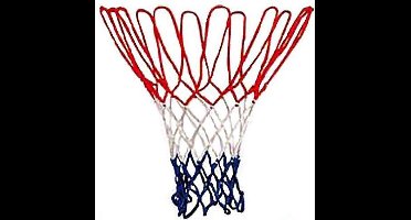 Basketbal-ring-Netje rood/wit/blauw nylon