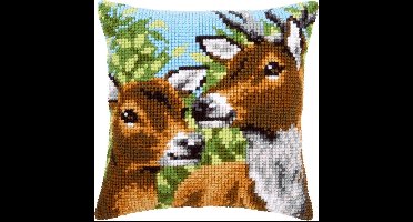 Kruissteekkussen kit Herten - Vervaco - PN-0146175