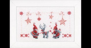 Telpakket kit Kerstkabouters  - Vervaco - PN-0154476