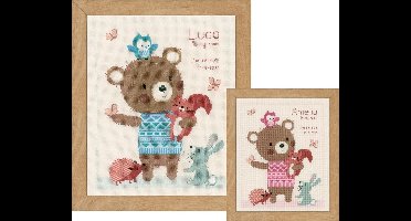 Telpakket kit Lieve bosvrienden  - Vervaco - PN-0155769