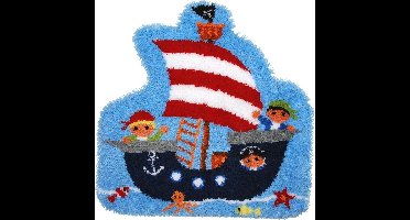 Knoopvormtapijt kit Piratenboot - Vervaco - PN-0157787