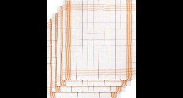 De Witte Lietaer Theedoek Mixte, Oranje - 2 stuks - 65 x 65 cm - Katoen/Linnen