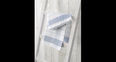 De Witte Lietaer Theedoek Glazendoek Mixte Blue 2 stuks 68 x 68 cm