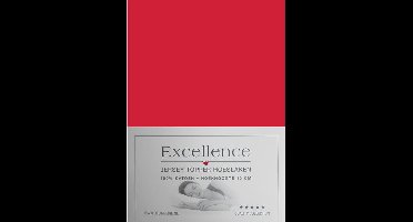Excellence Jersey Topper Hoeslaken - Tweepersoons - 140x200/210 cm - Red