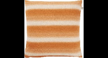 Dutch Decor ARTHUR - Sierkussen 45x45 cm - zand - oranje - beige - katoen & linnen - Inclusief binnenkussen