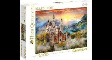 Clementoni - Puzzel - 2000 Stukjes - Neuschwanstein Kasteel - Puzzel Voor Volwassenen - High Quality