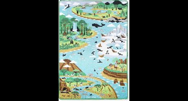 Melissa & Doug Wereldreis Speelkleed Met Dieren 200 X 147 Cm
