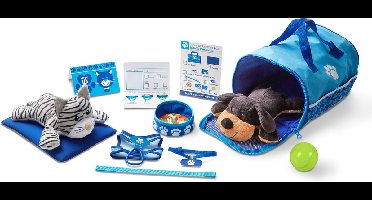 Melissa & Doug Speelset met dierendrager voor huisdieren en 2 knuffeldieren (15-delig)