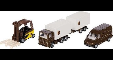 Siku Giftset Ups Logistics 24 Cm Staal Bruin/wit 6-delig (6324)