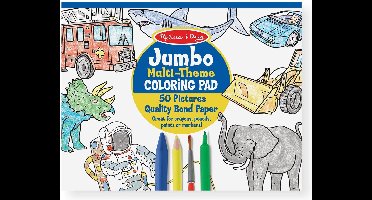 Melissa & Doug - Jumbo Kleurboek - Blauw