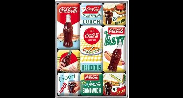 Nostalgic Art Magneet Set Coca-Cola Delicious
