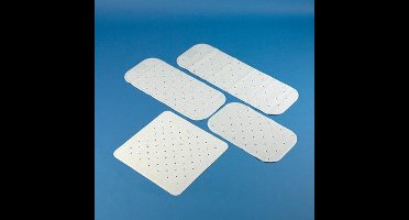 Adhome Douche-/Badmat met zuignappen 57 x 35,5 cm - wit