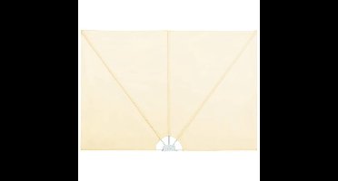 vidaXL - Terrasscherm - inklapbaar - 400x200 - cm - crème