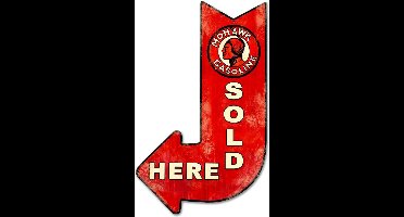 Mohawk Gasoline Sold Here Pijl Zwaar Metalen Bord
